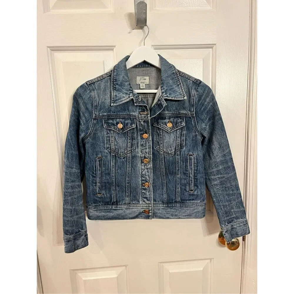 J. Crew Classic Denim Jacket sz PS EUC